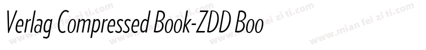 Verlag Compressed Book-ZDD Book字体转换